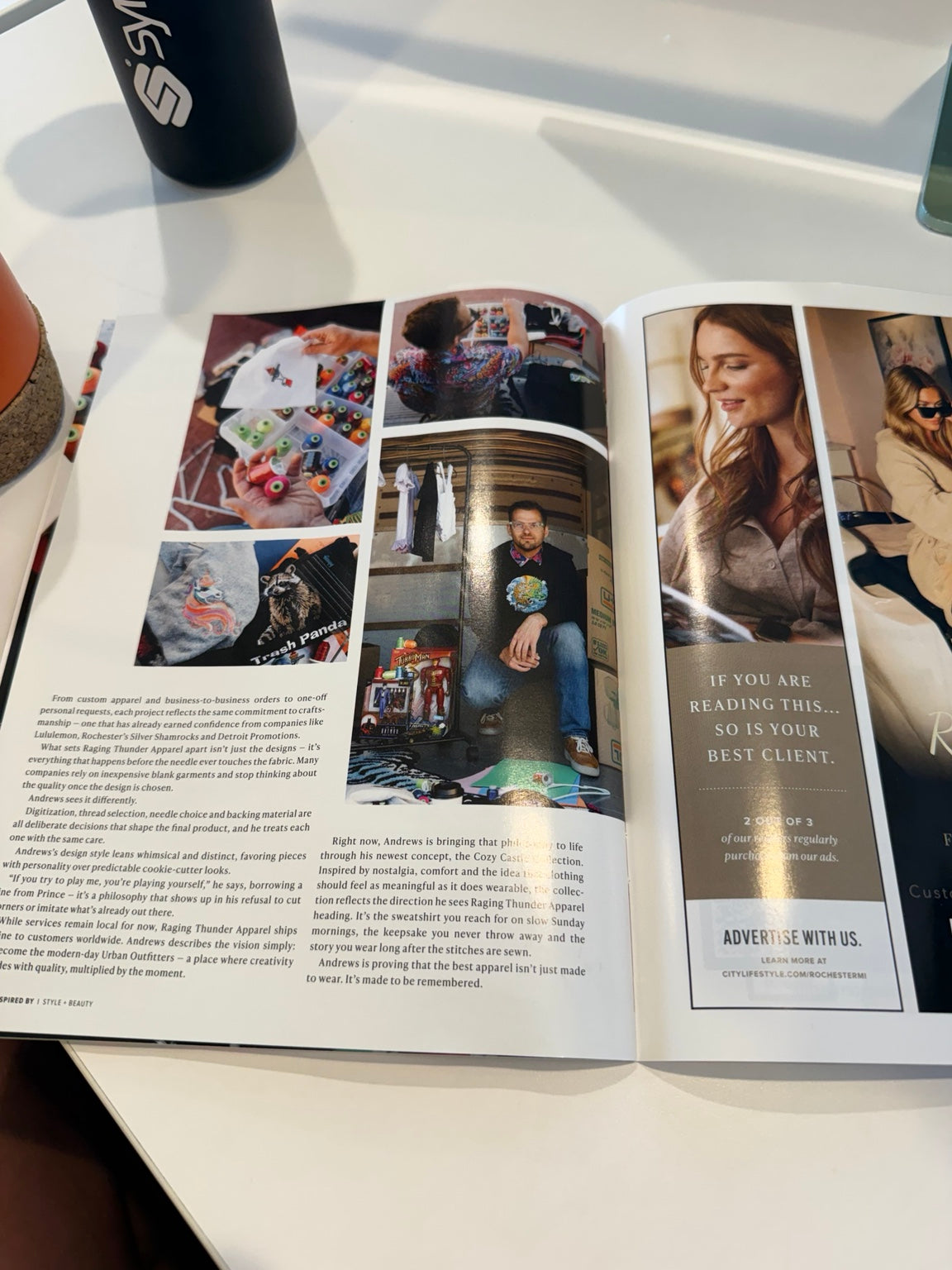 Raging Thunder Apparel magazine feature
